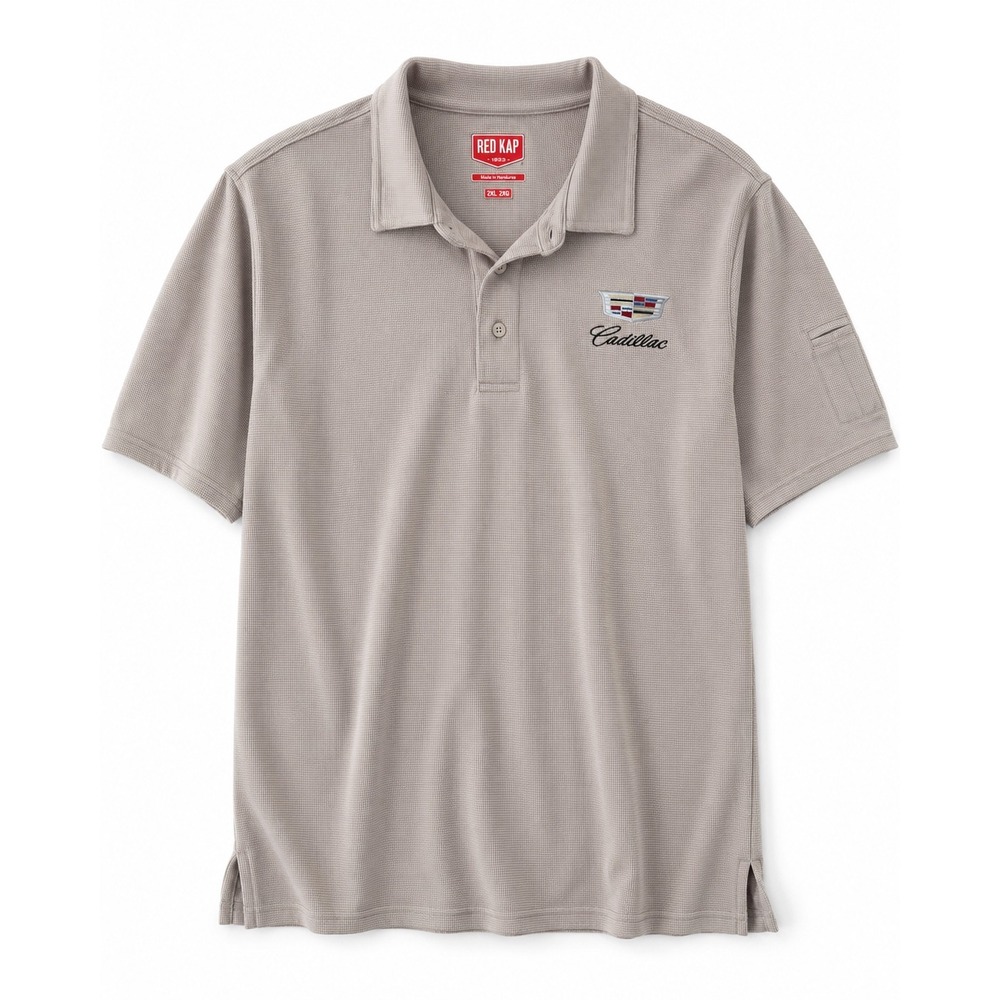 Cadillac Red Kap Mens 2XL Embroidered Logo Polo Shirt Automotive Dealership